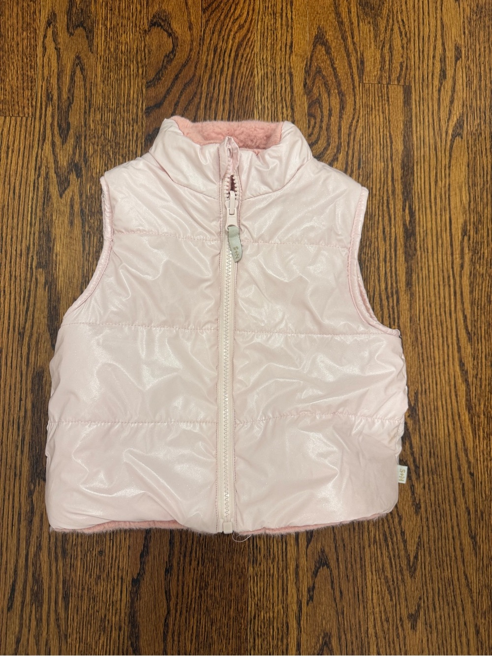 Sammy + Nat Light Pink Kids Puffer Vest